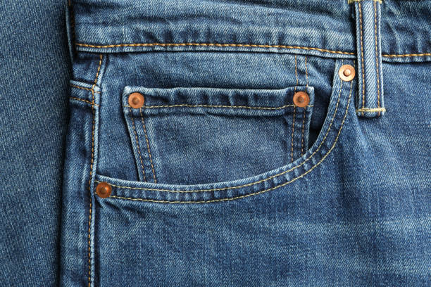 istock Classic jeans textured background, close up 1178950250