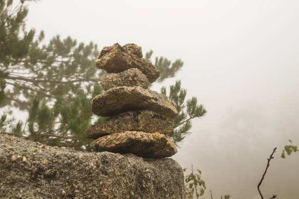 istock Stone marker in mountain trail 1178950341