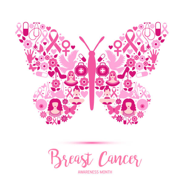 Breast Cancer Butterfly Illustrations, Royalty-Free Vector Graphics & Clip  Art - iStock