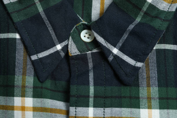 istock Checkered green shirt on whole background, close up 1178951232