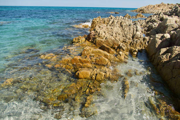 Idyllic beach in The Cala Liberotto, Emerald Coast, Sardinia, Italy.