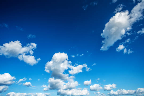 istock Beautiful background. White clouds in the blue sky. 1178952340