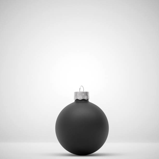istock Matte black modern Christmas ball 1178959678
