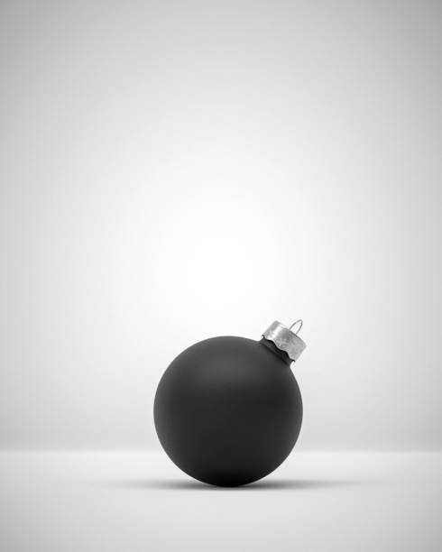 istock Matte black modern Christmas ball 1178959721