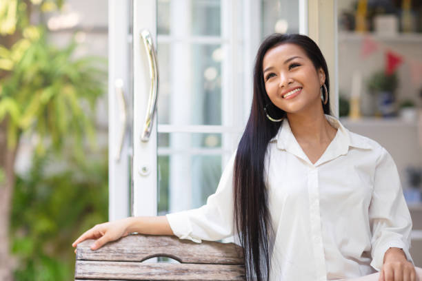 istock Woman enjoying her backyard 1178965417