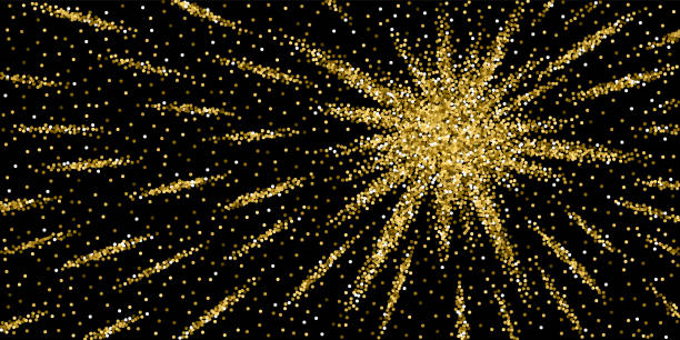 istock Round gold glitter luxury sparkling confetti. Scat 1178966238