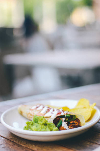 istock Burrito wraps with chicken and vegetables 1178970588