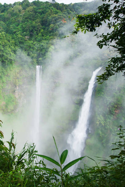 Wonderful Tad Fane waterfall in the mist.