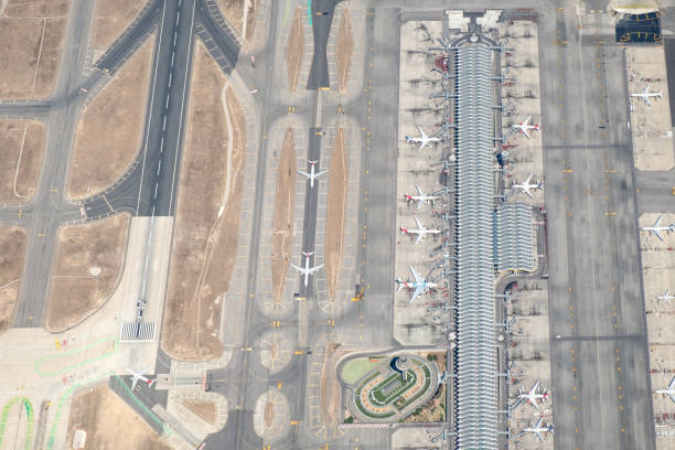 istock Airport , aerial view 1178976159