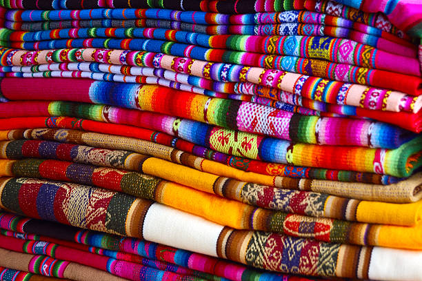 istock Traditional Bolivian/Peruvian fabric 117898655
