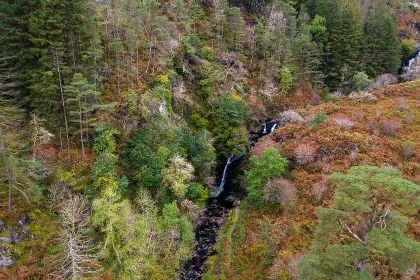 istock Aerial view of a small waterfall 1178986890