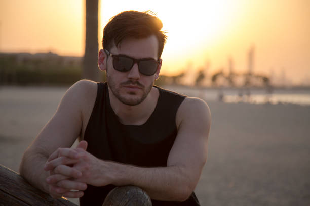 istock Handsome Athlete at the beach 1178988785