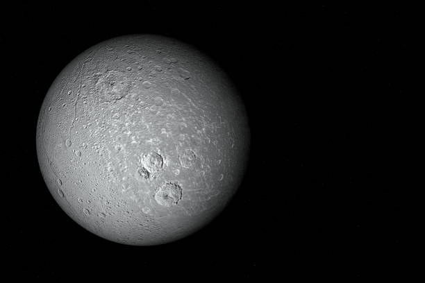 istock Dione - Moon of Saturn 1178990830