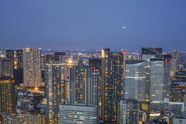 カレッタ汐留からの東京の夜景 - 11270 ストックフォトと画像