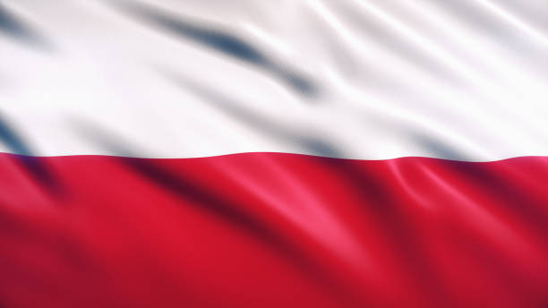 флаг польши - polish flag стоковые фото и изображения