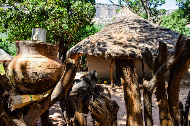 istock Humble dwelling of thatched mud house 1178997387