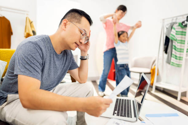 istock Stressful reality of working from home 1179002723