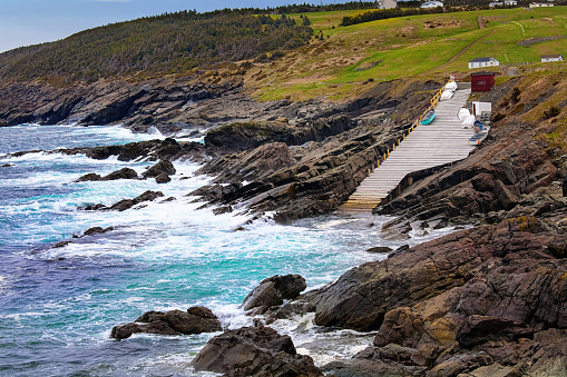 A view of Pouch Cove, Newfoundland, an outport community that is located on the Avalon Peninsula.