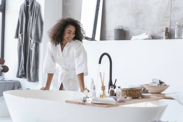 istock Beautiful woman being ready to take a bath 1179008513