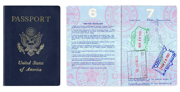 istock US passport with travel tips and visas 117901105