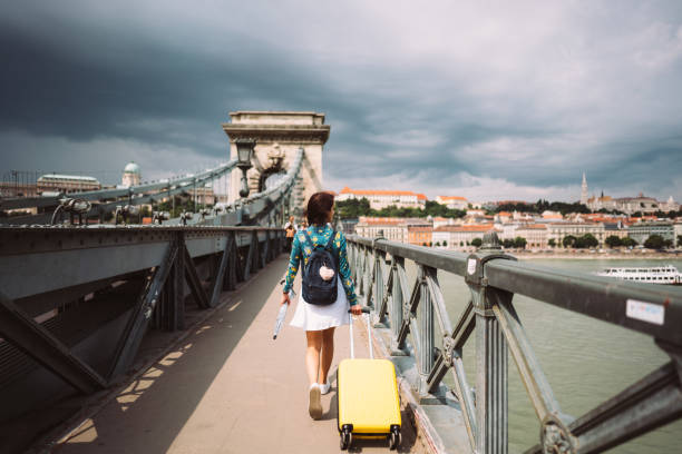 istock Tourist woman visiting Budapest 1179013560