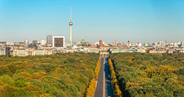istock Berlin skyline with tv tower, Brandenburger Tor and Tiergarten 1179013564