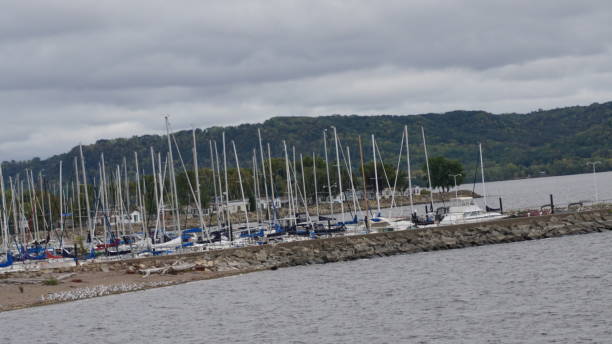 Minnesota Sailboats Moored at the marina