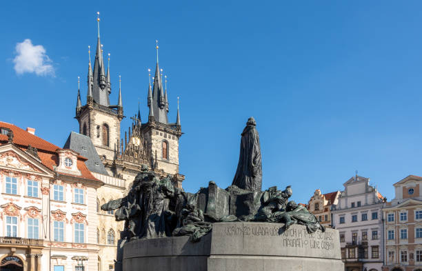 istock Jan Hus Memorial in Prague 1179014523