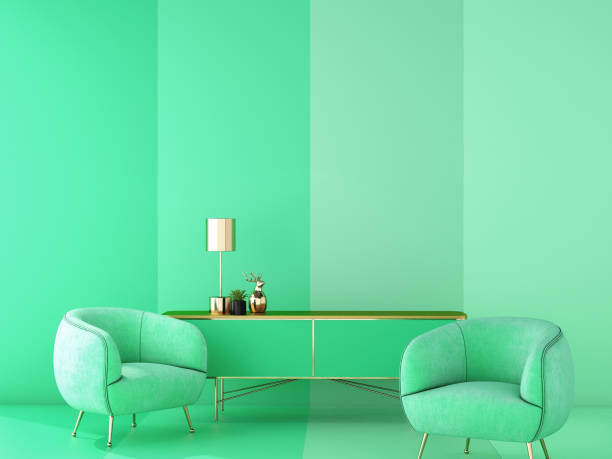 istock interior design for color trend 2020,3d rendering,3d illustration 1179014840