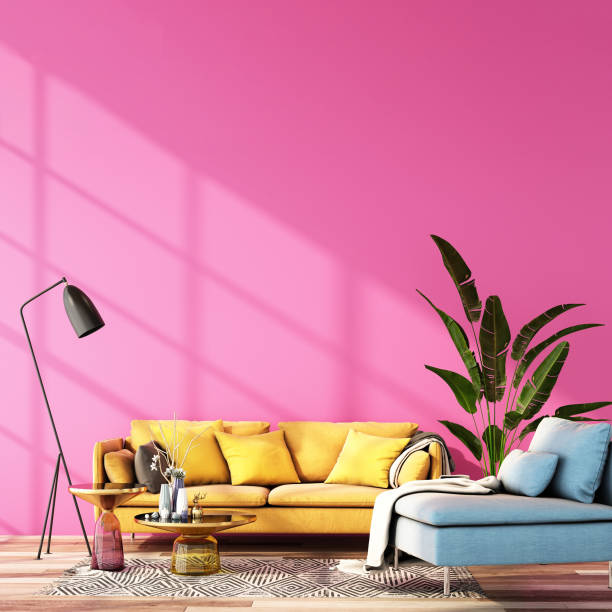 istock interior design for color trend 2020,3d rendering,3d illustration 1179015025