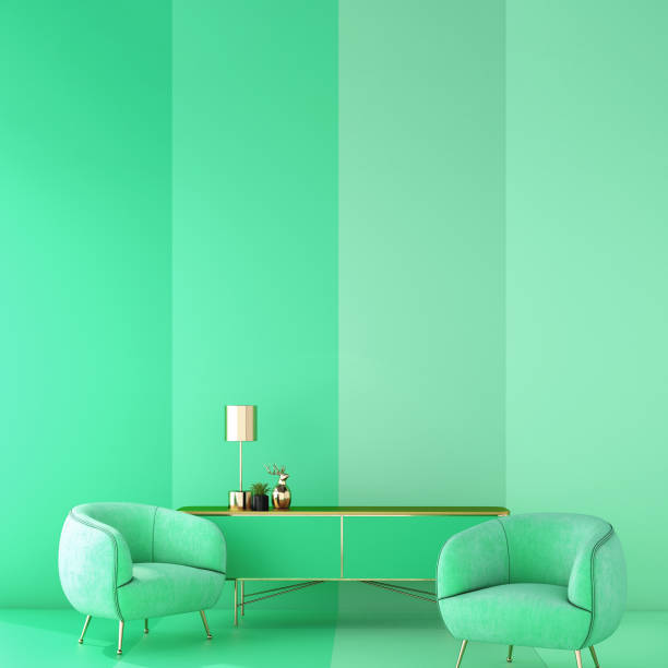 istock interior design for color trend 2020,3d rendering,3d illustration 1179015206
