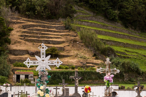 istock Crosses at the graves, Azores Islands 1179016198