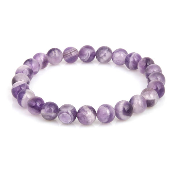 istock Stone bracelet isolated on white background 1179017905
