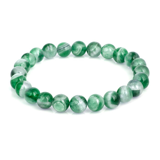 istock Stone bracelet isolated on white background 1179018078