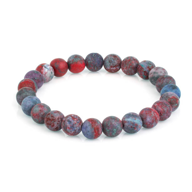 istock Stone bracelet isolated on white background 1179018740