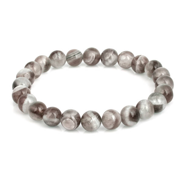 istock Stone bracelet isolated on white background 1179018797