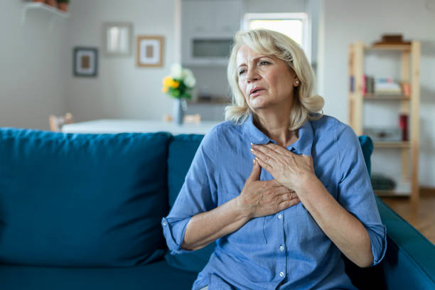 istock Upset stressed older woman feeling heartache 1179022489