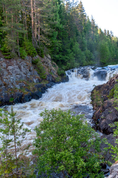 istock Kivach waterfall on the Suna River 1179027296