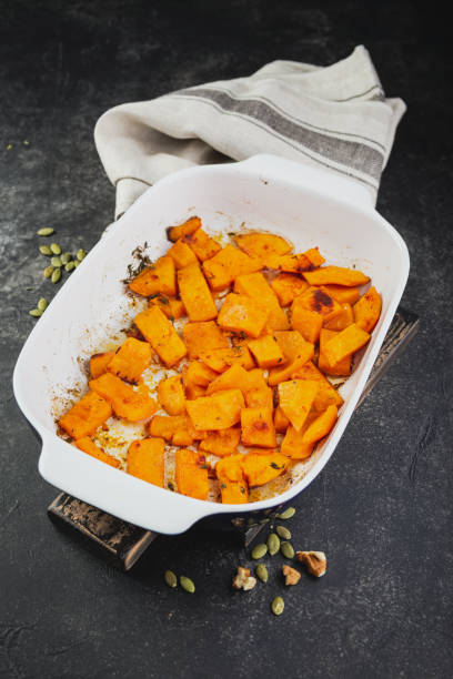 istock Roasted pumpkin slices with thyme 1179027340