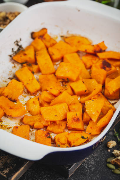 istock Roasted pumpkin slices with thyme 1179027342