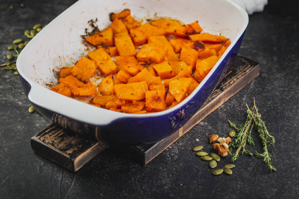 istock Roasted pumpkin slices with thyme 1179027356