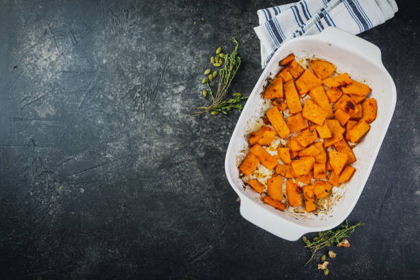 istock Roasted pumpkin slices with thyme 1179027396