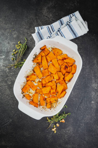 istock Roasted pumpkin slices with thyme 1179027404