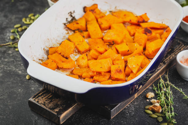 istock Roasted pumpkin slices with thyme 1179027422