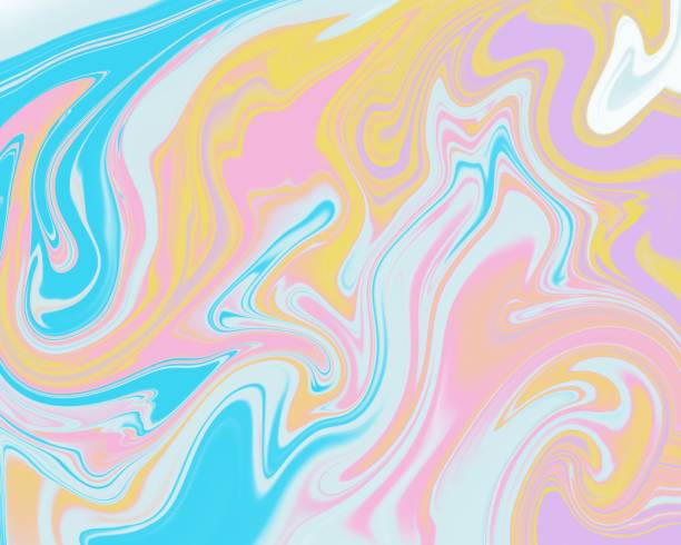 istock Abstract pastel colored backdrop made in liquid acrylic art technique. Pink, lilac, lavender and marine blue colored background. 1179029027