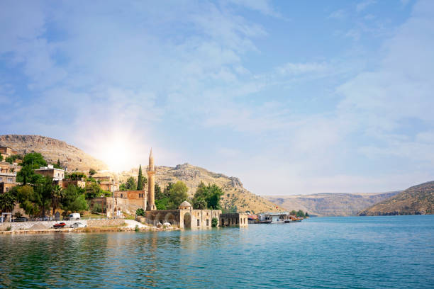 istock Old Mosque in Sunken Town Halfeti. 1179029259