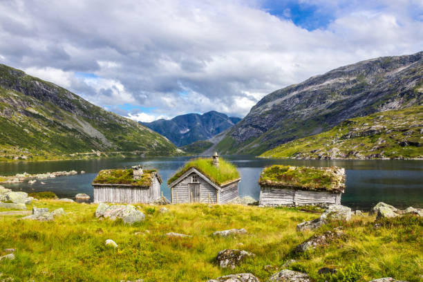 istock huts by the Gaularfjellet road in Norway 1179033653