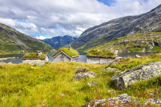 istock huts by the Gaularfjellet road in Norway 1179033683