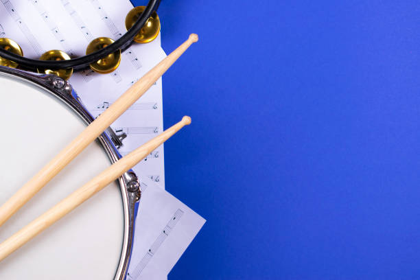 istock Top view of drumming equipment. 1179036791