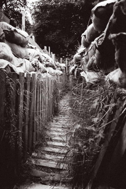 The trenches on battlefield of Vimy ridge France